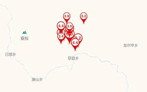 <b>四川马尔康市7小时发生3.0级以上地震10次</b>